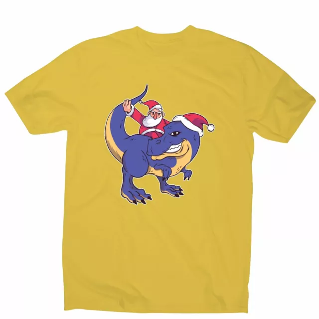 Santa t-rex - divertente t-shirt uomo natalizia