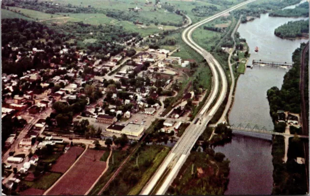 Aerial View of Fort Plain, NY Vintage Postcard T73