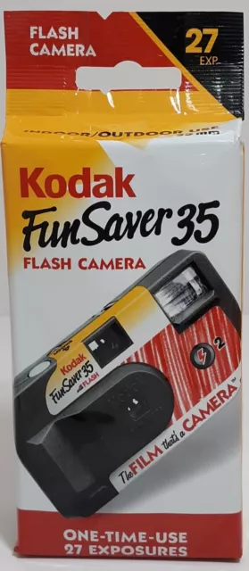 Kodak Fun Saver 35 mm 400 ISO Disposable Camera 27 Exp Color Print Expired 2005