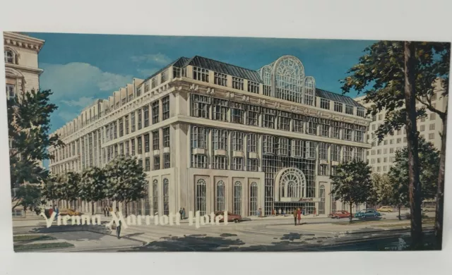 Vienna Austria Marriott Hotel Postcard 1980's