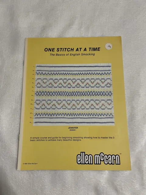 Ellen McCarn One Stitch At A Time Basics Inglés Fumar 1981 Jennifer Design 1