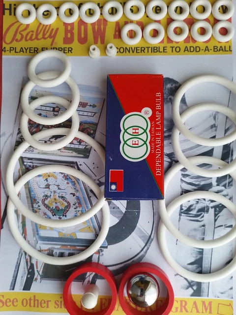 Kit Elastiques Flipper - HARLEM GLOBETROTTERS 1979 - BALLY - Pinball