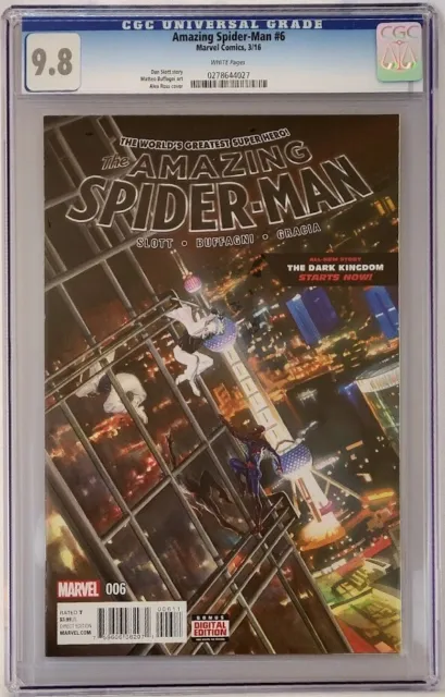 Amazing Spider-Man #6 Marvel 2016 CGC 9.8  Alex Ross Variant Top Census Grade