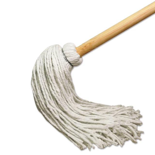Boardwalk Deck Mop w/51 in. Wooden Handle 12 oz. Rayon Fiber Head 6/Pack 112R