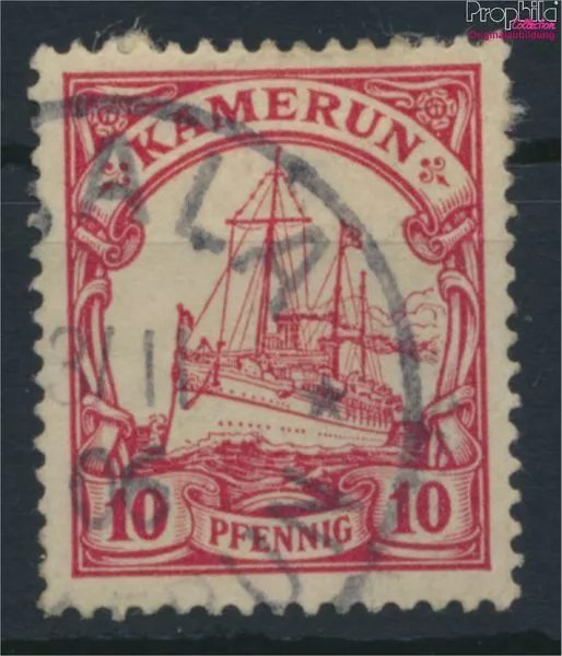 Cameroon (German. Colony) 9 fine used / cancelled 1900 Ship Imperial Y (9643999