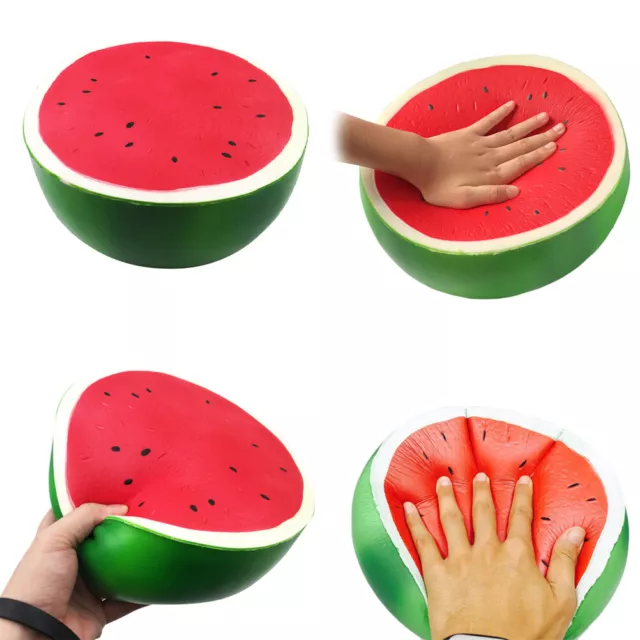 1Pc Giant jumbo soft watermelon squeeze toys slow rising stress relievjoJ_JU