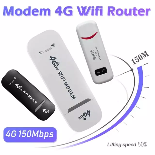 4G LTE Wireless WiFi Box 150Mbps Mini Router WiFi portátil 2100mAh para  Tablet Notebook Teléfono móvil Viajar Ourtdoor (blanco)