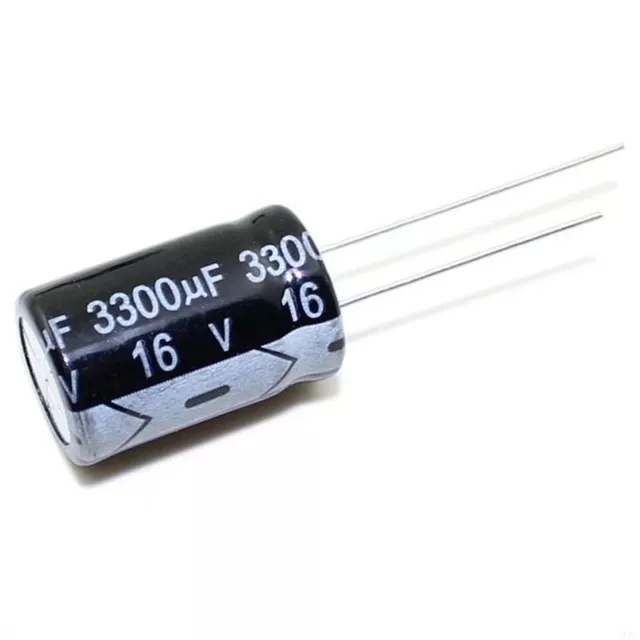 16V 3300uF Radial Electrolytic Capacitors 105°C Tolerance ±20% Pitch 5mm