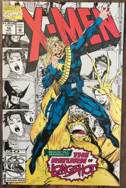 X-Men #10 By Jim Lee Wolverine Rogue Gambit Psylocke Dazzler Longshot Mojo 1992
