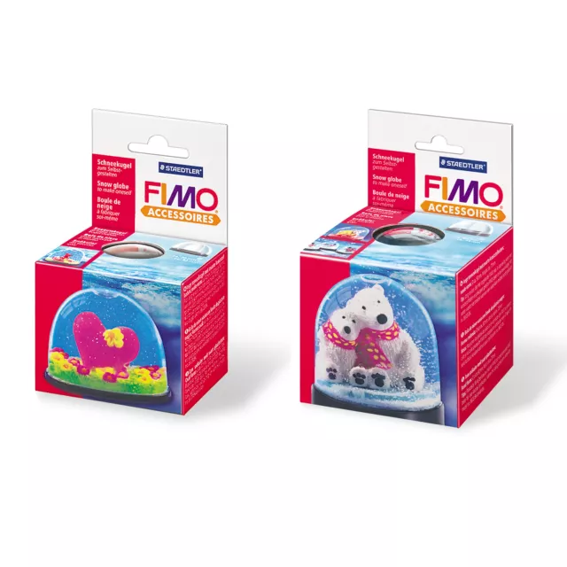 Original FIMO® Accessories Schneekugeln selbst machen * Oval oder Runde Form