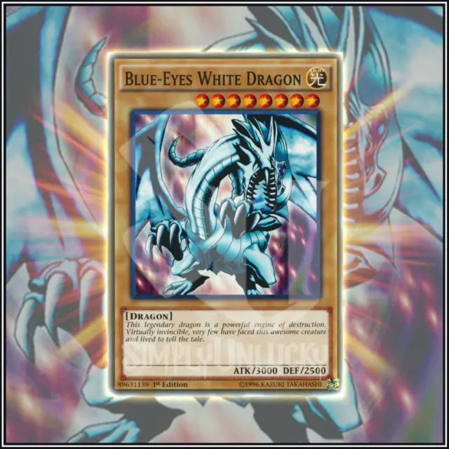 YuGiOh BLUE-EYES WHITE DRAGON | KAIBA'S DECK ▪️ VERY RARE ▪️ 1ST EDITION 💎