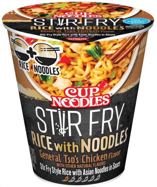 NISSIN 🥢 STIR Fry Rice & Noodles, General Tso's Chicken, 2.68 Oz (Pack ...