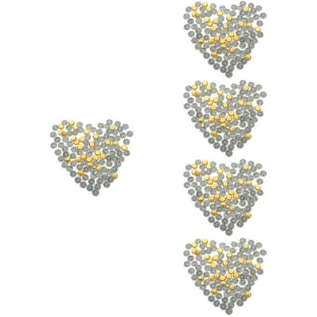 5 piezas 1 bolsa adornos de pedrería brillante hágalo usted mismo Flatback botones joyería Blumenkr