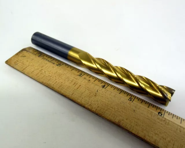 NIAGARA 5/8" Dia.  4 FLUTE SINGLE END SOLID CARBIDE END MILL  6" OAL  3 1/4" LOC