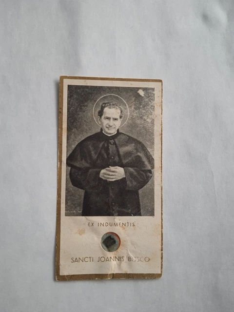 Immagginetta, Santino *S. Giovanni Bosco* 1934 Con Religuie - Leggi