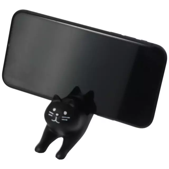 Carino supporto smartphone per gatti nero ornamenti per gatti telefono