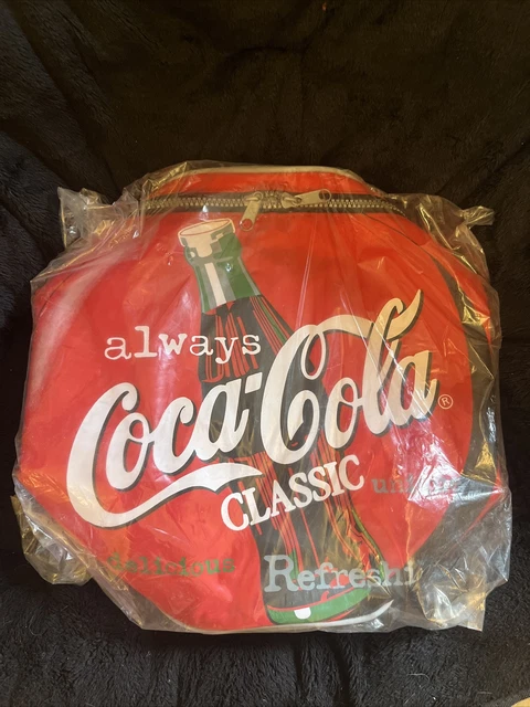 Vintage Coca Cola Can Cooler Bag With Straps  NWT Insulated