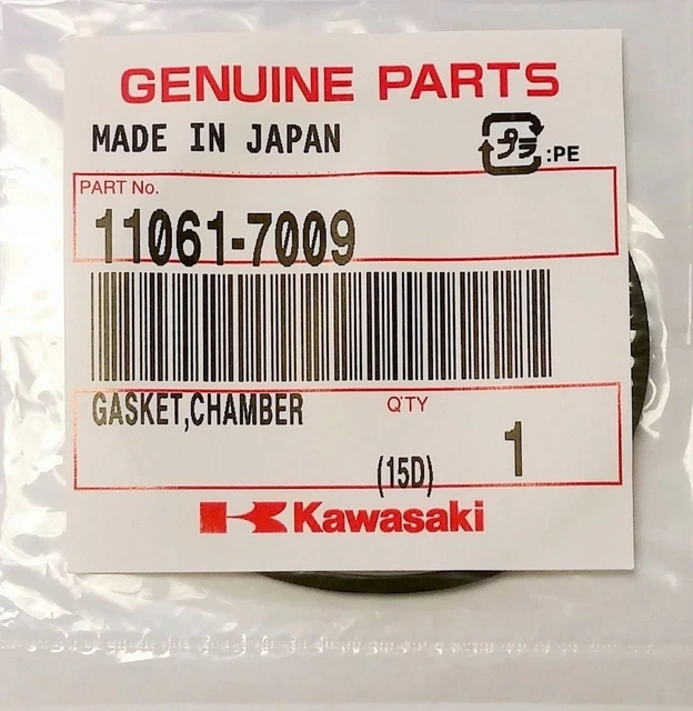 New Genuine Oem Kawasaki Part # 11061-7009 Chamber Gasket For Fh, Fr, Fs And Fx