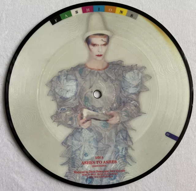 David Bowie - Ashes To Ashes - seltene UK ""Fashions"" 7" Picture Disc/Vinyl Schallplatte