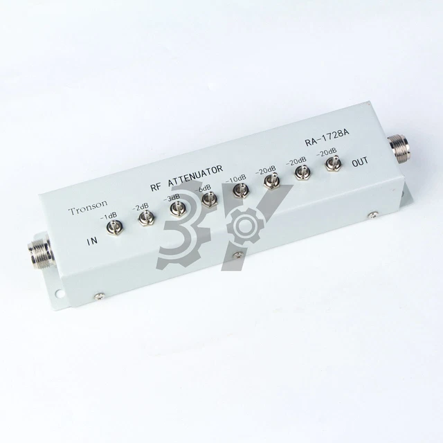 1PC NEW 0 - 82DB VARIABLE/ STEP ATTENUATOR 50 OHM for Ham Radio Transmitter