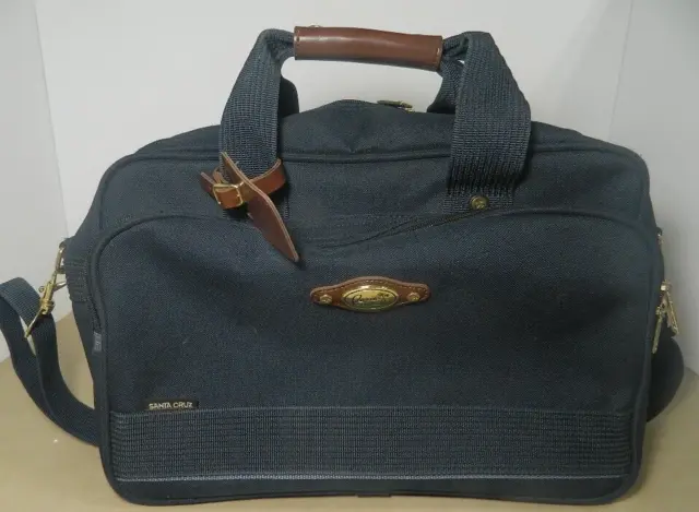 Ricardo Beverly Hills Santa Cruz Carry On/Messenger Bag  #4316 17"11"X7" Navy