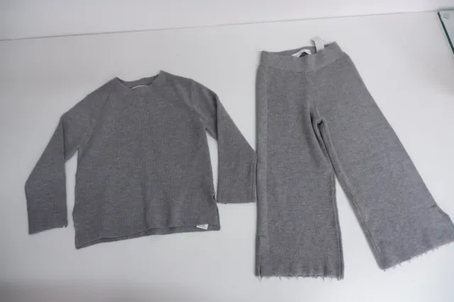 Set outfit in lana grigia Zara per ragazze età 5 anni in perfette condizioni