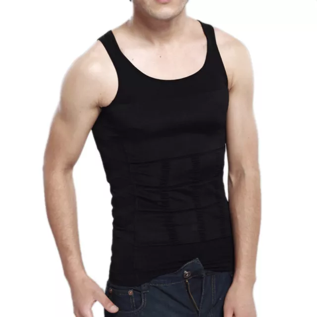 Mens Bodice Corset Undershirt Abdominal Corset Body Shaper Slimming Muscle Shirt