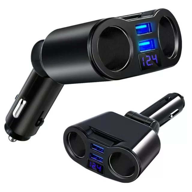 Presa Accendisigari Con 2 Porte Usb Per Moto Auto Furgone