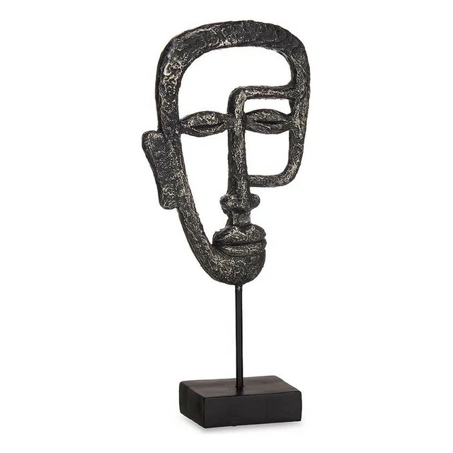 Figura Decorativa Cara Negro Poliresina [19,5 x 38 x 10,5 cm]