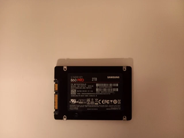 Samsung 860 pro 2tb ssd on sale