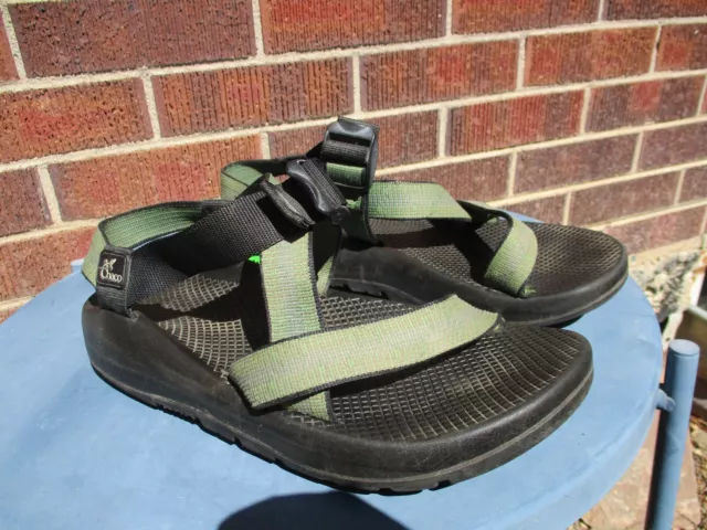 CHACO Z1 CLASSIC Sandals Men 10 Green Sport Walking Outdoor Hiker ...
