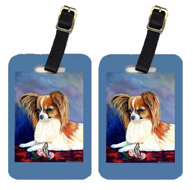 Papillon Rose Butterfly Luggage Tag Set of 2 7038BT-S