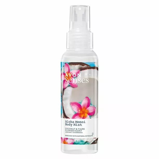 (1L/26,90€) AVON Senses Körperspray ALOHA MONOI Kokosnuss & Tiaré-