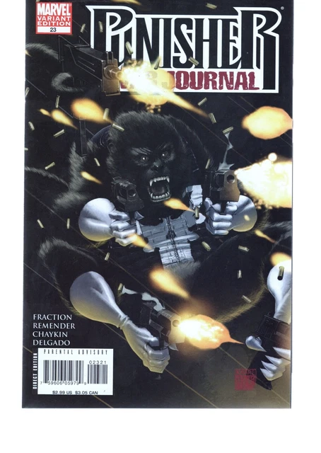 Punisher War Journal 23  Apes   Variant Cover  / Marvel Comics