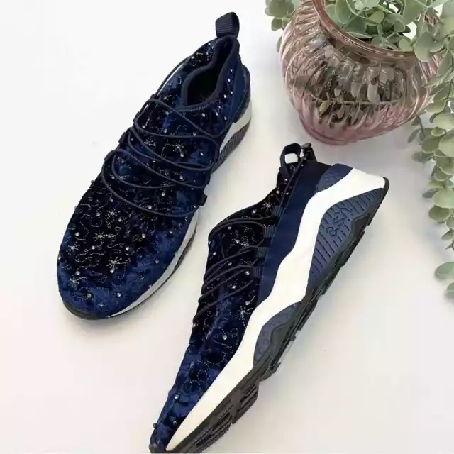 Ash Misstic Blue Velvet Constellation Star Sneakers 3