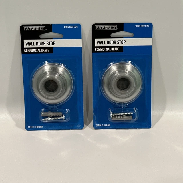 WALL DOOR STOP Everbilt Commercial Grade Door Stop Satin Chrome Lot of