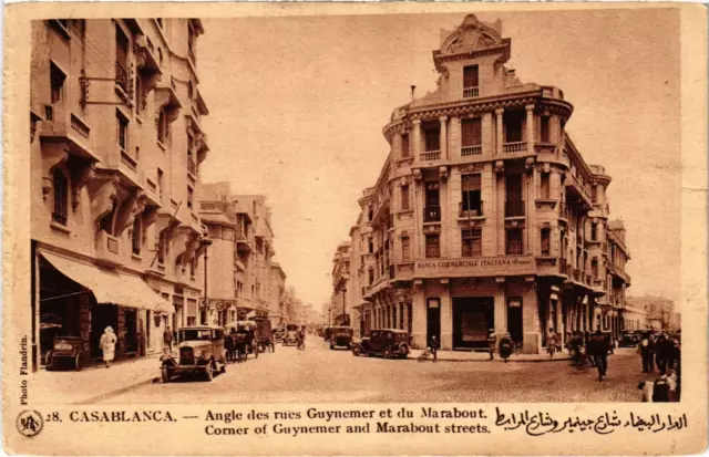 CPA AK MAROC CASABLANCA - Angle des rues Guynemer et du Marabout (93234)