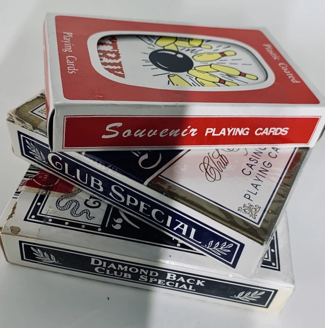 Vintage Bee Aristocrat Strike Hotel Casino Deck Playing Cards Preowned Lot Of 3