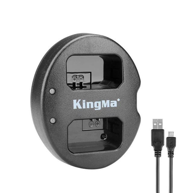 KingMa USB Battery Dual Charger 5V 2A for Sony A7 A7R2 A7M2 A5000 A5100