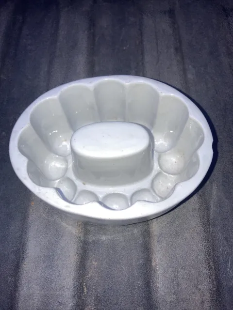 Vintage Ceramic Food Mold Jello Pudding Ice Cream