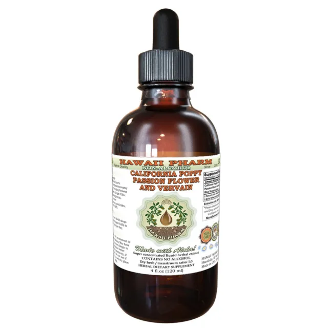 California Poppy, Passionflower and Blue Vervain Liquid Extract
