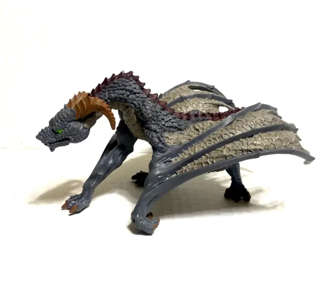 Safari Ltd 2015 Cave Dragon Figure Gray 7 Inches Long Mythological Fantasy