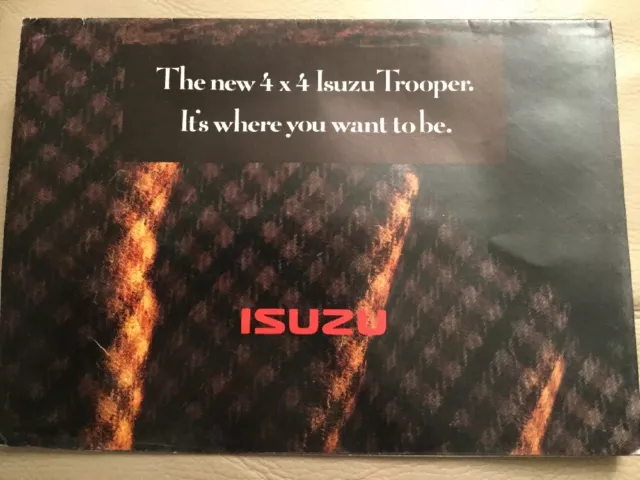 Isuzu Trooper Car Brochure - 1992 - excellent condition