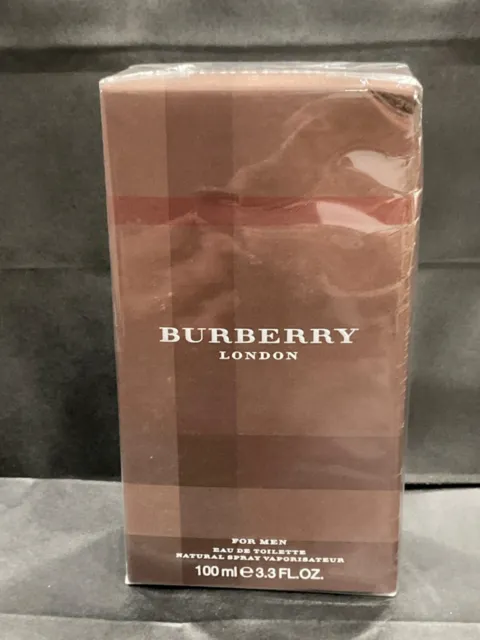 Burberry London Fabric Eau De Toilette for Men, 3.3 Fl Oz New Damage box