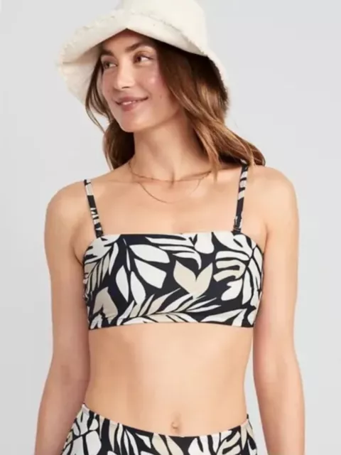 Old Navy Women’s Printed Convertible Bandeau Bikini Swim Top Size XS or Small 2