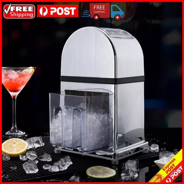Stainless Steel Ice Crusher Portable Hand Shaved Ice Machine Bar Ice Maker Tools