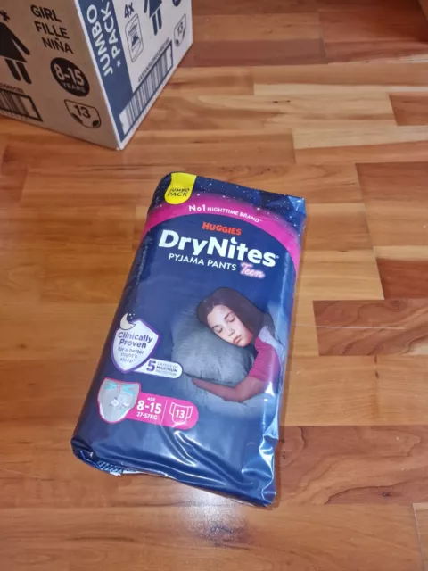 Huggies DryNites Pants Girls 8 - 15 Jahre - 52 Windeln XL