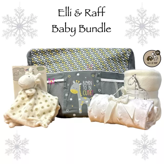Baby Elli & Raff Xmas Bundle Baby Changing Bag Mat Comforter Baby Shawl Blanket