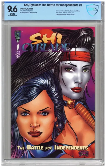 Shi/Cyblade: The Battle for Independents  #1  CBCS  9.6  NM+  White pgs. Cerebus