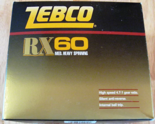 BRAND NEW ZEBCO RX60 Spinning Reel N.I.B. Great for larger fish. $18.53 -  PicClick